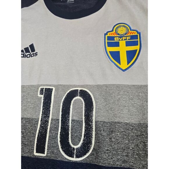 Adidas Sweden Ibrahimovic #10 Jersey S ClimaCool 2015 Soccer Football Shirt - Picture 3 of 11